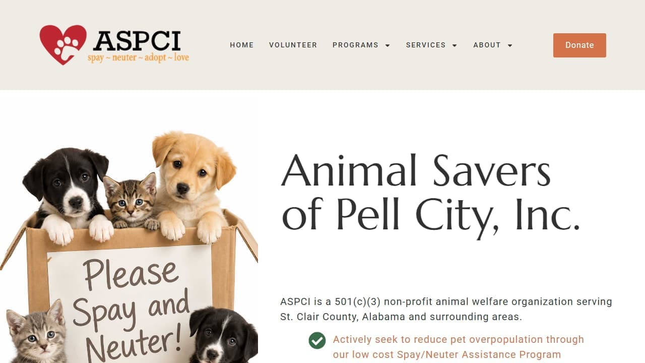 ASPCI website screenshot